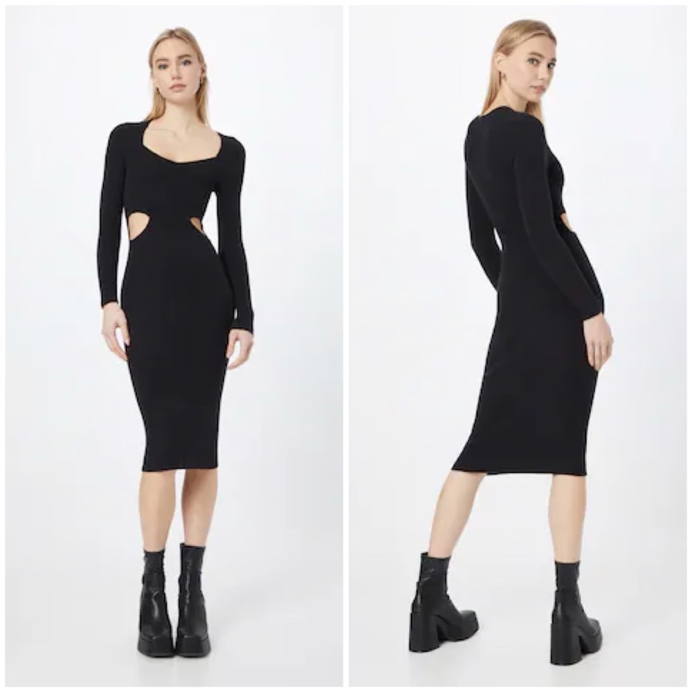 BNWT Abercrombie Knit cutout midi dress